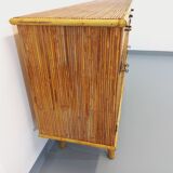 Vintage rattan sideboard from the 50/60s