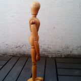 Mannequin femme articulé en bois