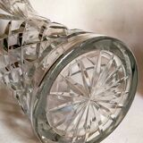 Duo of vintage French crystal vases