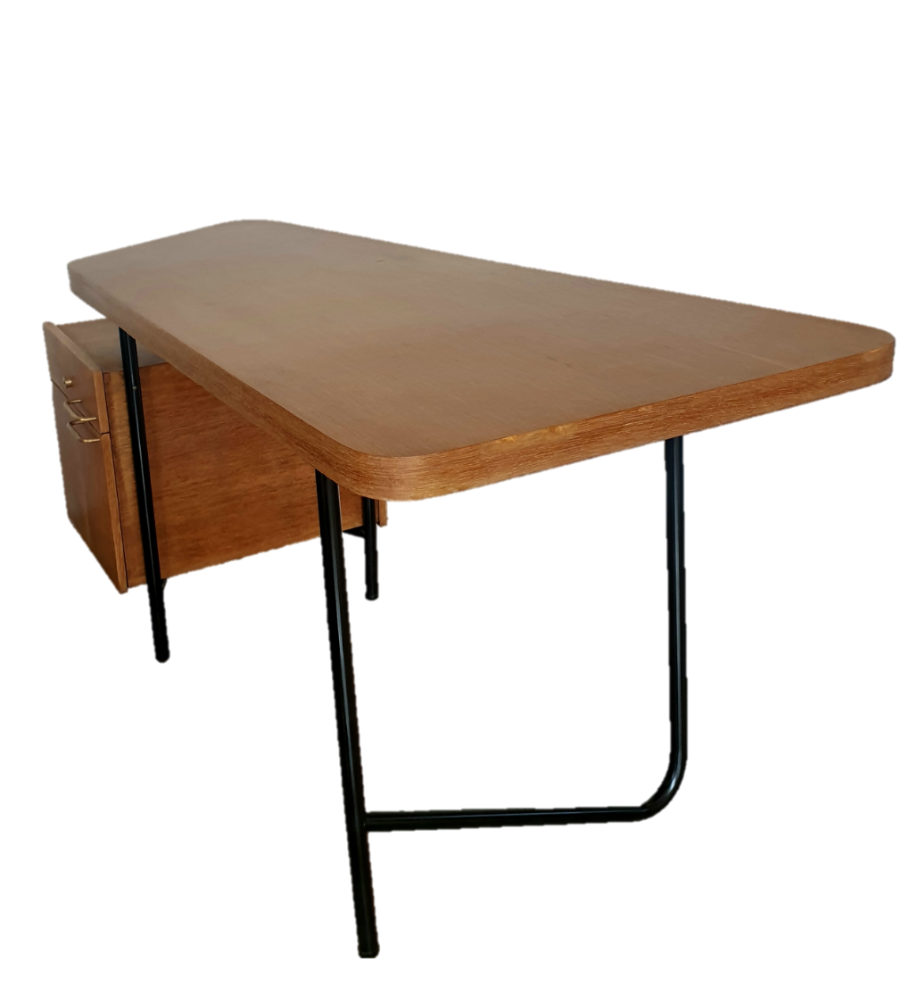 Asymmetrical desk by Georges Frydman