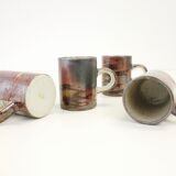 Lot de 4 tasses à expresso et 4 sous-tasses