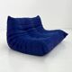 Togo 2 royal blue chairs by Michel Ducaroy for Ligne Roset, 1970