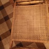 Wicker rattan chaise longue