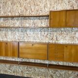 60s 70s teak string shelf module by Kajsa & Nils "Nisse" Strinning Sweden 60s