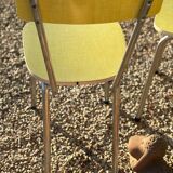 Pair of yellow Formica chairs