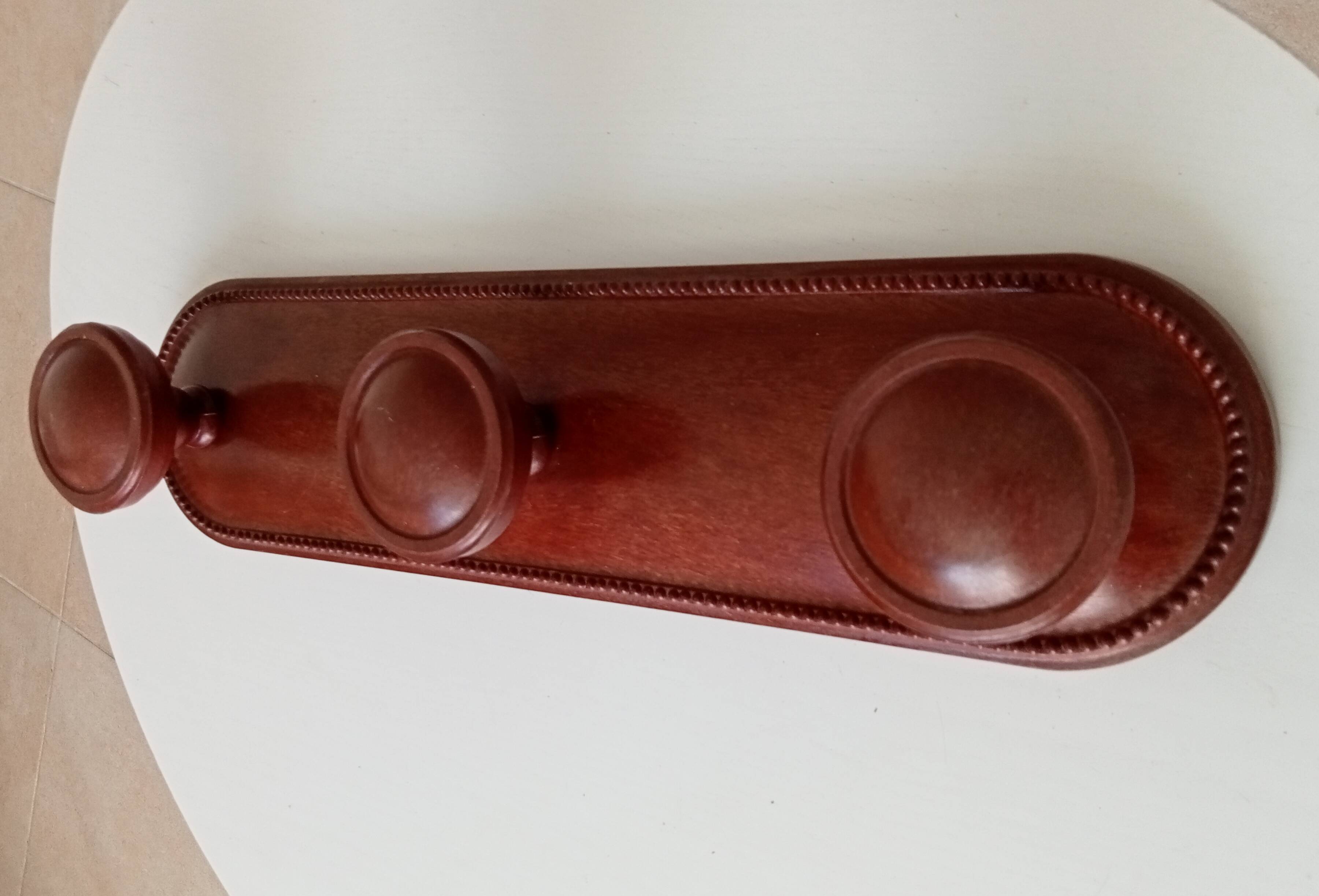 Art deco wall coat rack in bakelite 50s/60s