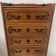 Regency-style chest of drawers in solid cherry wood, 20th century.
