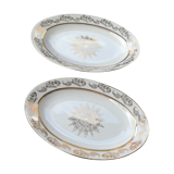 Lot of 2 raviers in porcelain