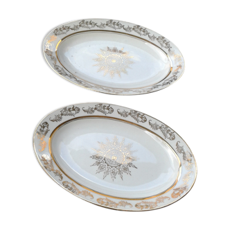 Lot of 2 raviers in porcelain
