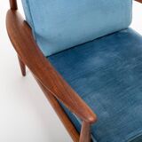 Pair of easy chairs by Grete Jalk for France & Daverkosen, Denmark 1962