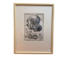 Old Print Engraving 19th Century Framed Anatomy Artery Face Bernard Dixerit