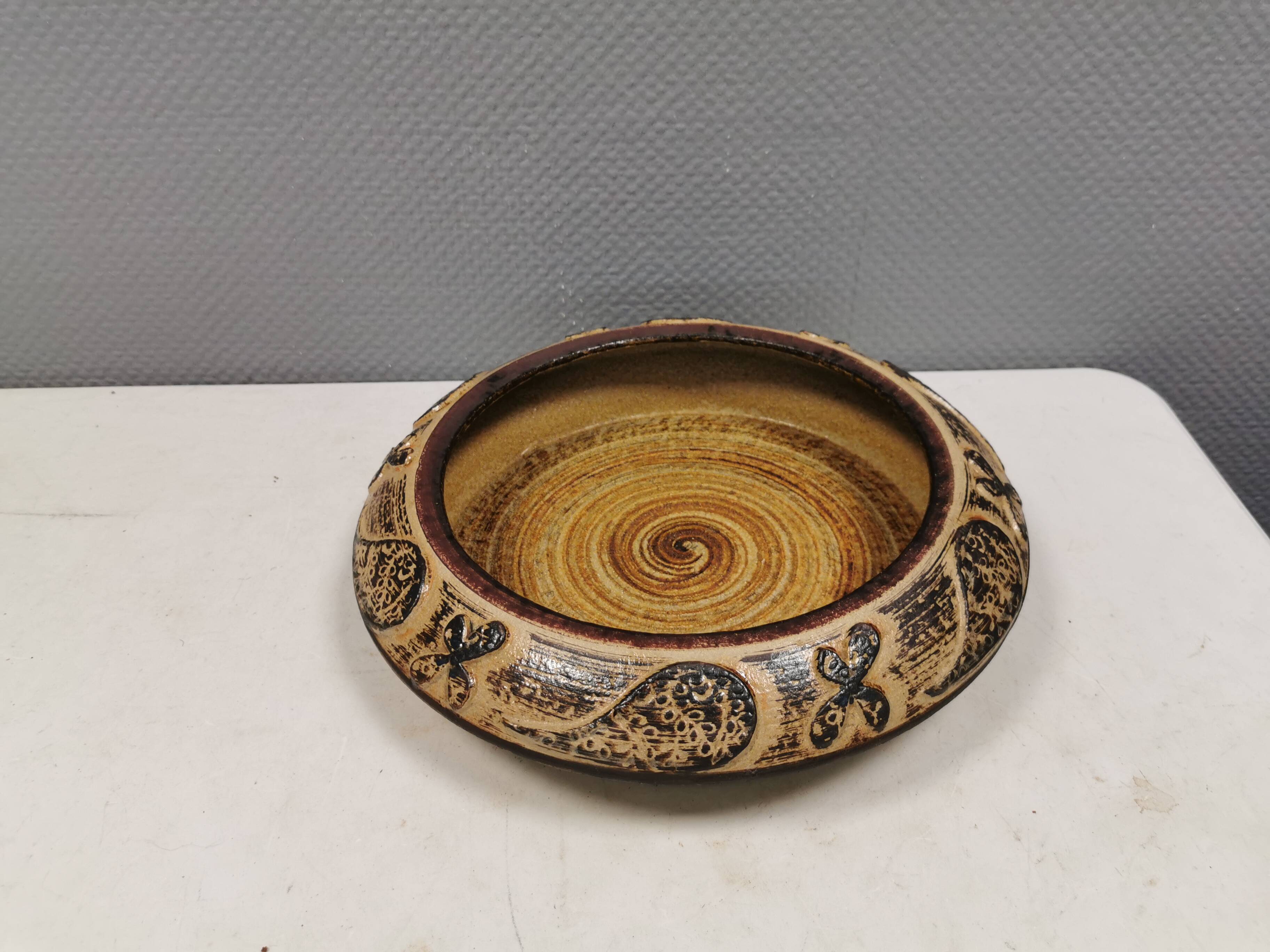 Large Haico Nitzsche bowl from Danish Søholm 1970s.