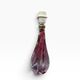 Vintage lamp base in crystal VSL and ruby glass