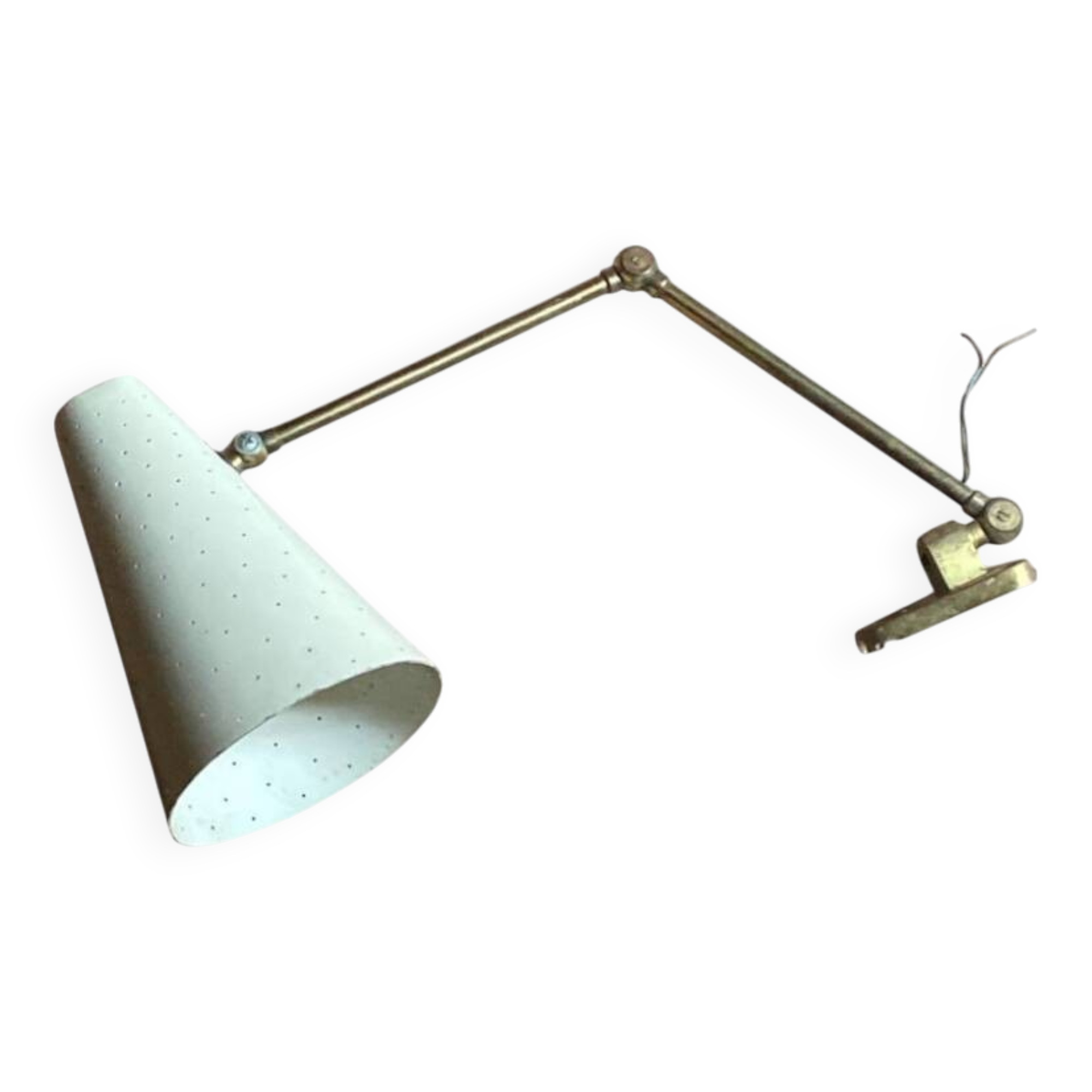 Vintage wall lamp with articulated arm by Giuseppe Ostuni for Oluce – Italian design