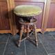 Antique adjustable piano stool