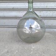 Dame-jeanne en verre soufflé vert
