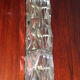 Kinkeldey faceted crystal long ceiling or wall light 1960s