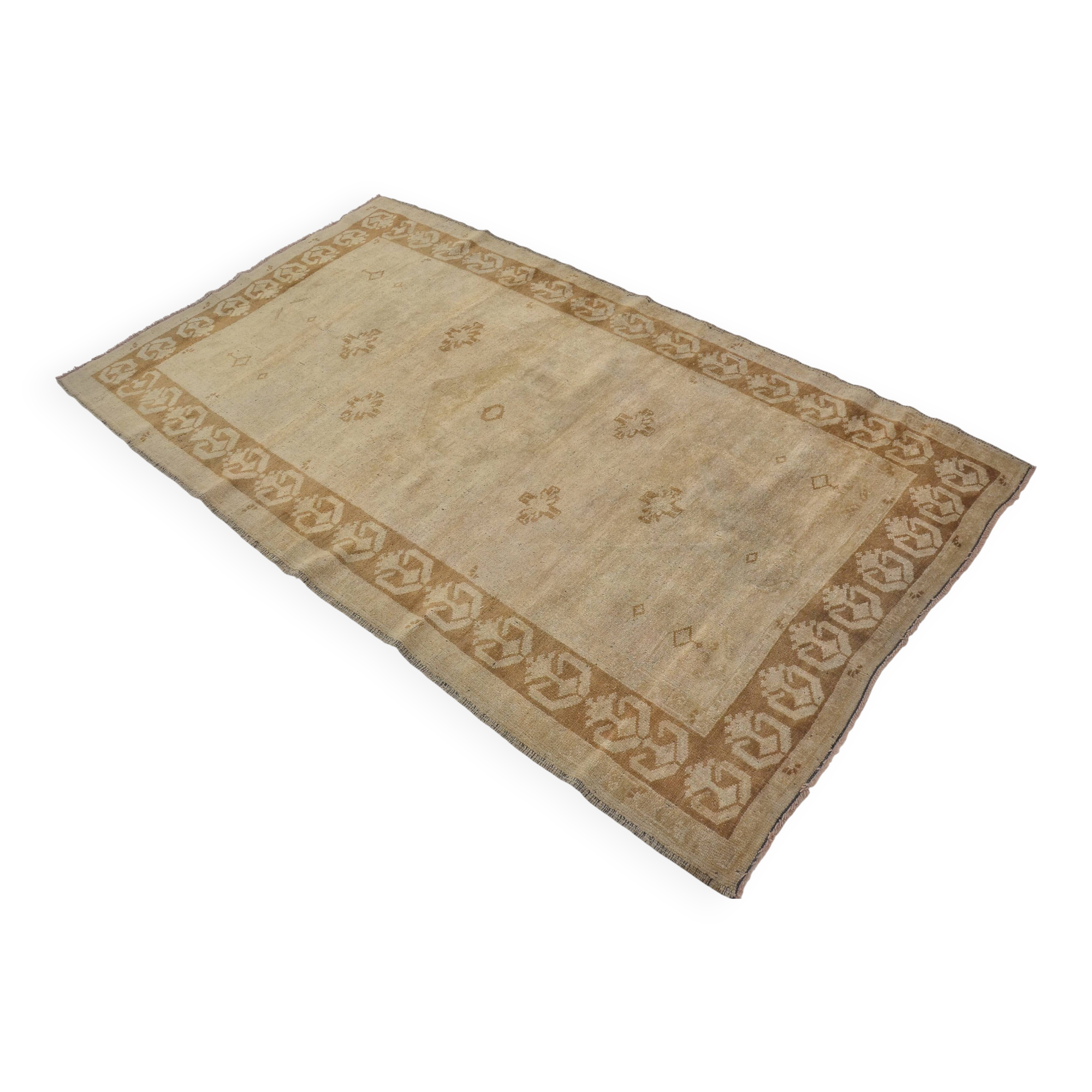 Tapis Oushak orange et marron sku A48