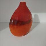 Pair or 2 glass paste vases from the 80s vintage.