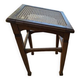 Tabouret de piano cannage