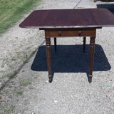 Mahogany shuttered table, flaps and 1 drawer