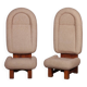 Paire de fauteuils hauts des années 1970