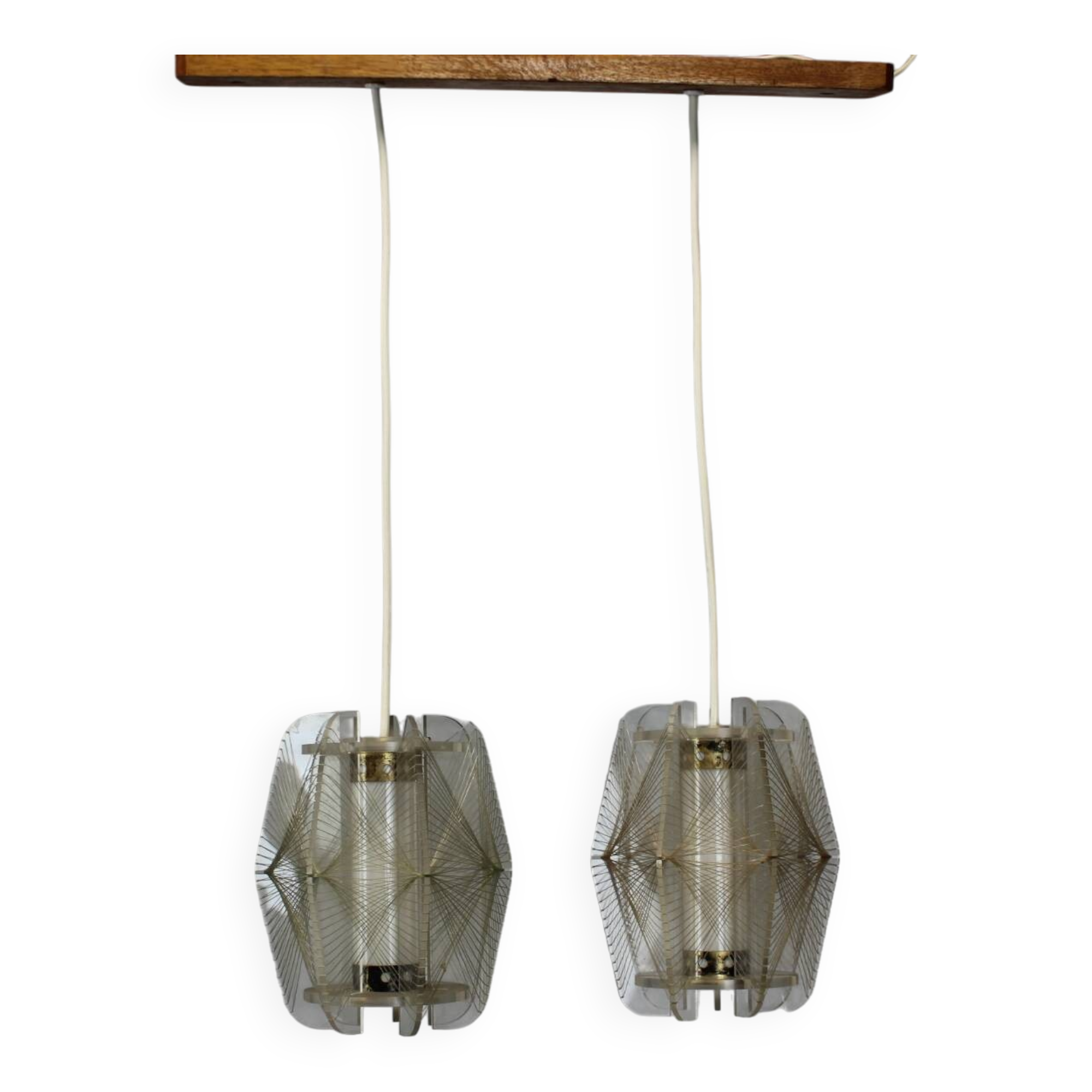 Vintage "spiderweb" chandelier, Czechoslovakia, 1960s