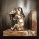 Art Deco elephant bookends in silver regulation