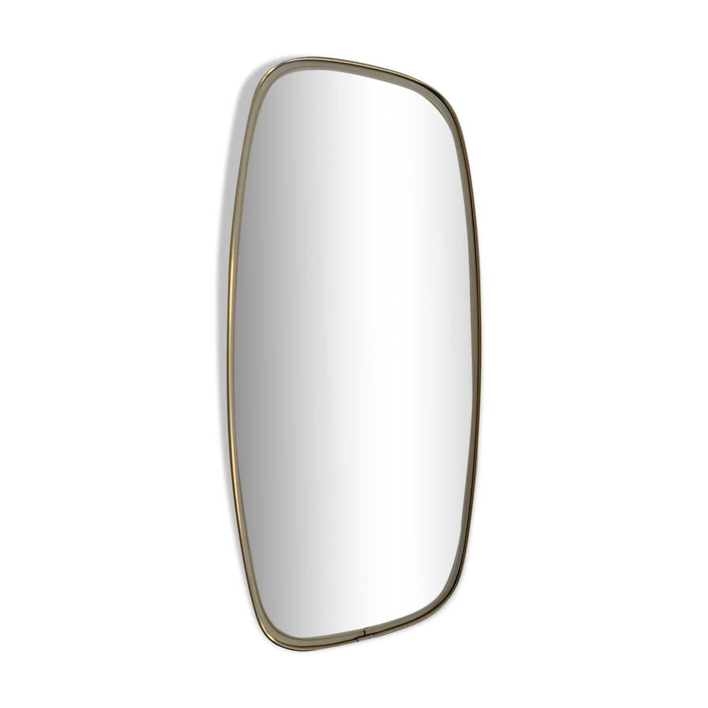 Vintage mirror 1960 asymmetrical mirror - 46 x 24 cm