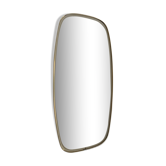 Vintage mirror 1960 asymmetrical mirror - 46 x 24 cm