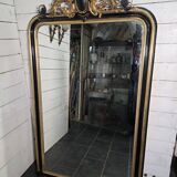 Napoleon III mirror from the 19th century with gold leaf, 190cm H