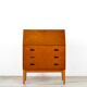 Midcentury Bureau / Desk / Cabinet In Teak. Vintage / Modern / Danish Style