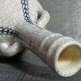 Soliflore bottle vase in fine earthenware boch frères la louvière-keramis early 20th century