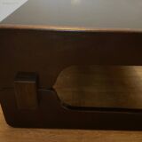 Scandinavian coffee table in brown wood from the 60s and 70s