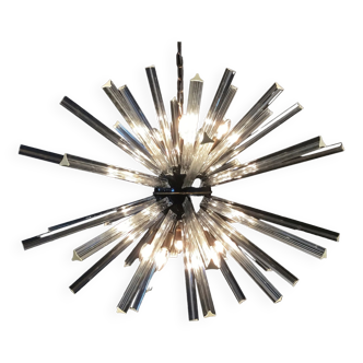 Sputnik crystal prism chandeliers - 50 prisms