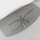 Vintage Rounded Rectangular Oval Coffee Table in Glass and Chromed Metal from the 70s