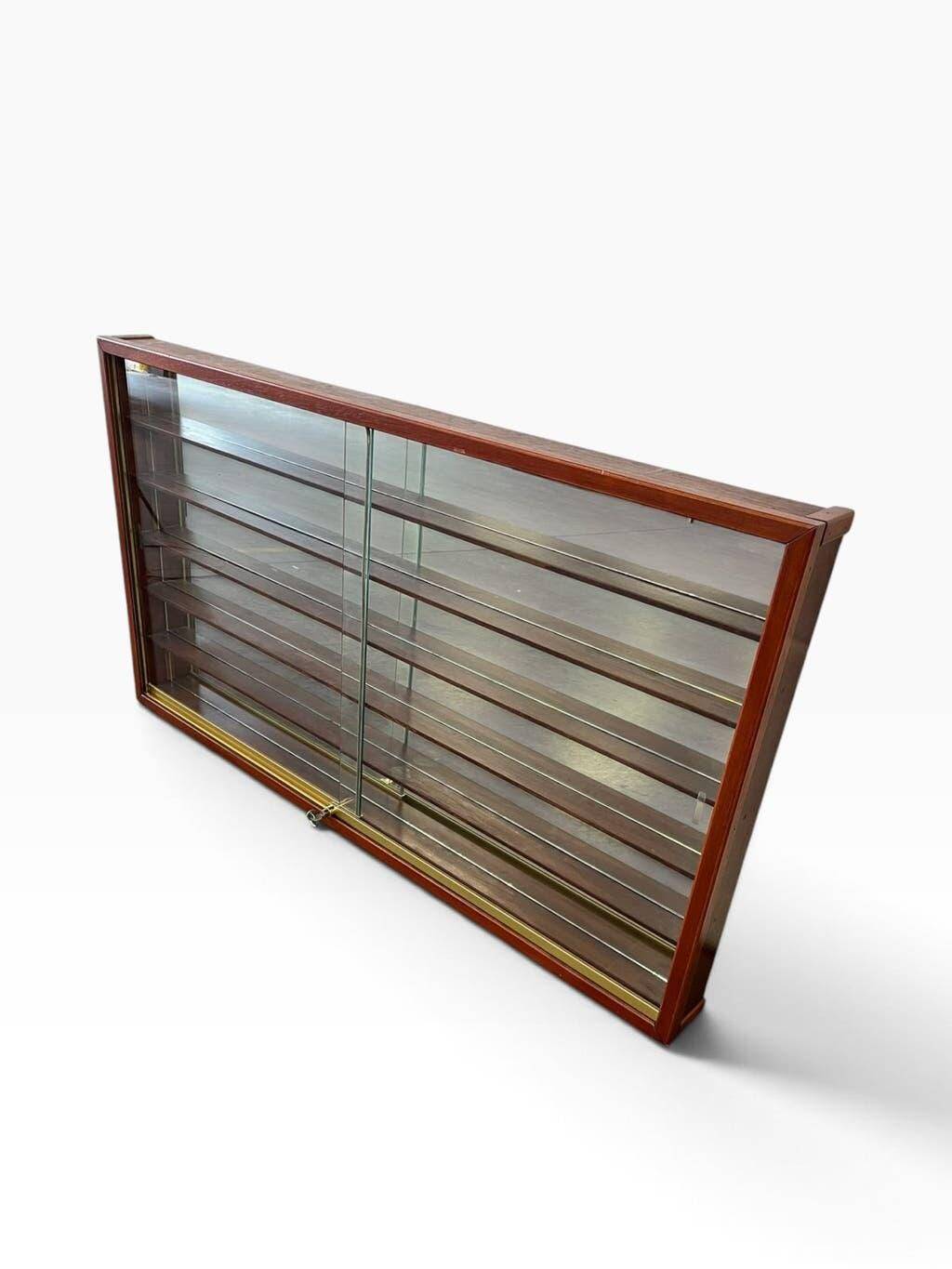 Vintage shallow wooden display shelf/wall support.