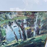 Painting by Abbé Calès, signed and framed.