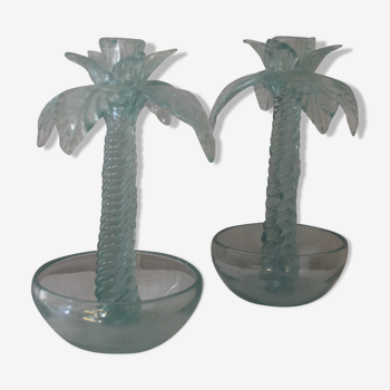 Pair of table candle holders