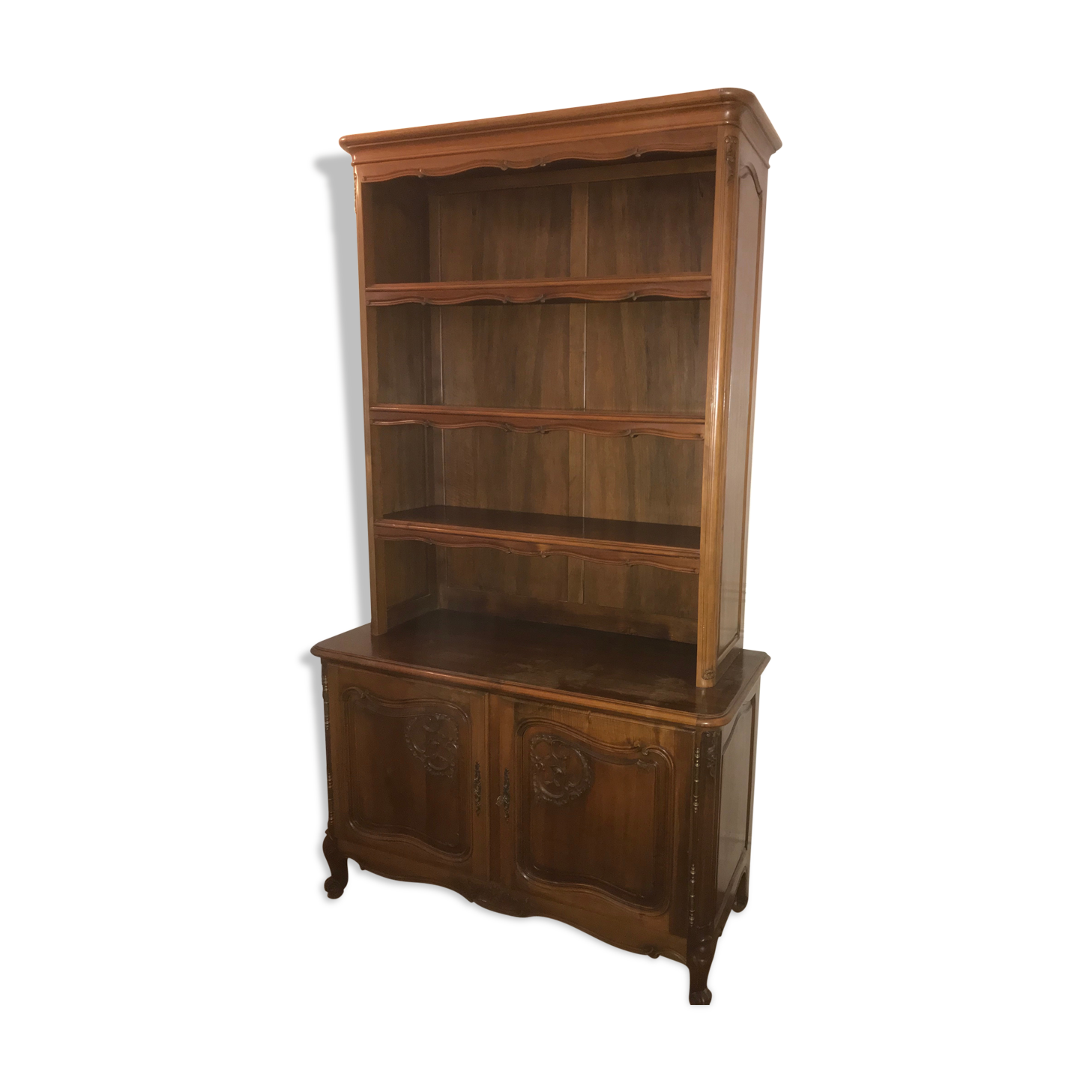 Old library in massive oak