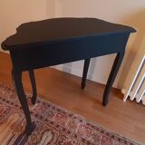 Console baroque noir acier
