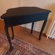 Baroque console black steel