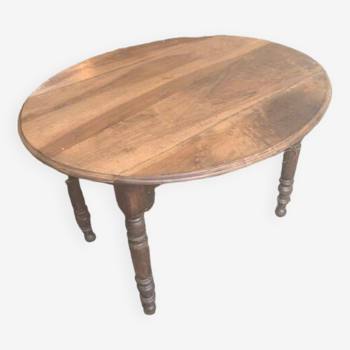 Old round wooden table