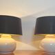 Paire de lampes en céramique