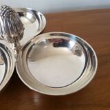 Christofle silver-plated mendiant 3-compartment serving tray