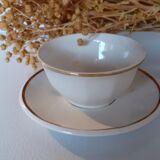 Tasses blanches Luneville