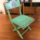 Wooden folding chair for doll 1950