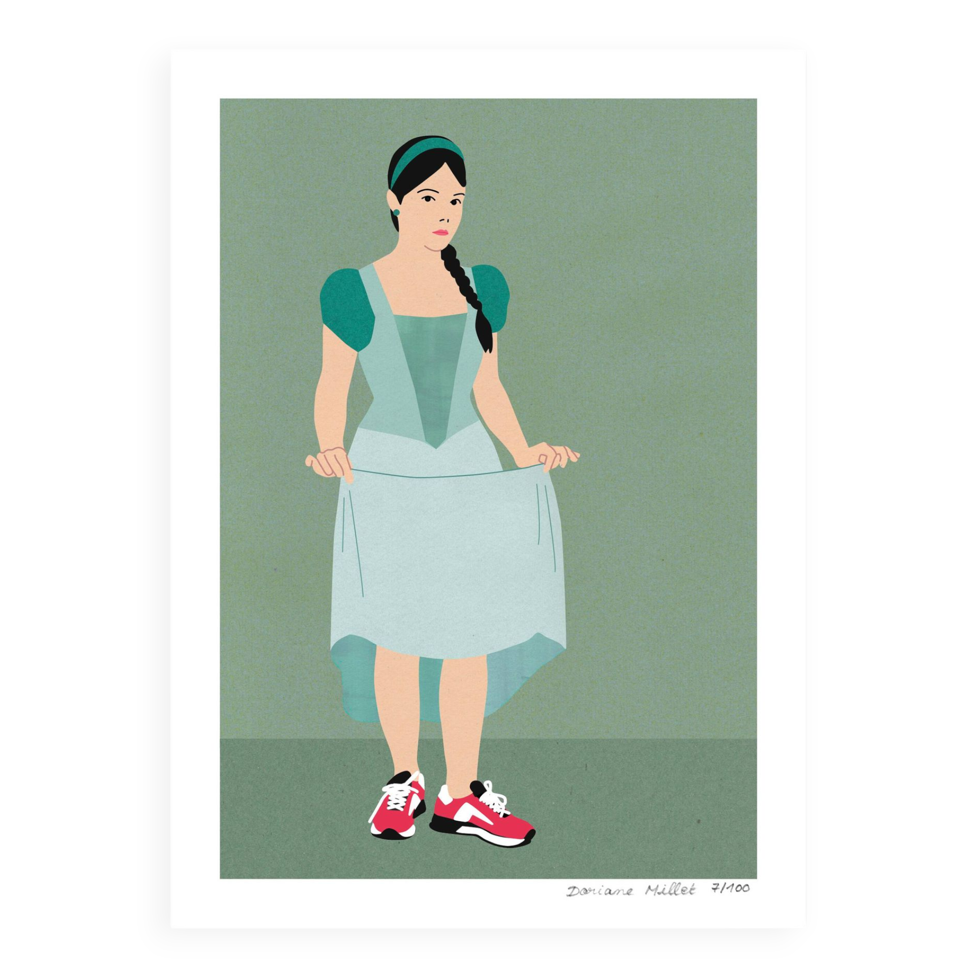 Feet on the ground, art print 13x18 cm, numbered and signed