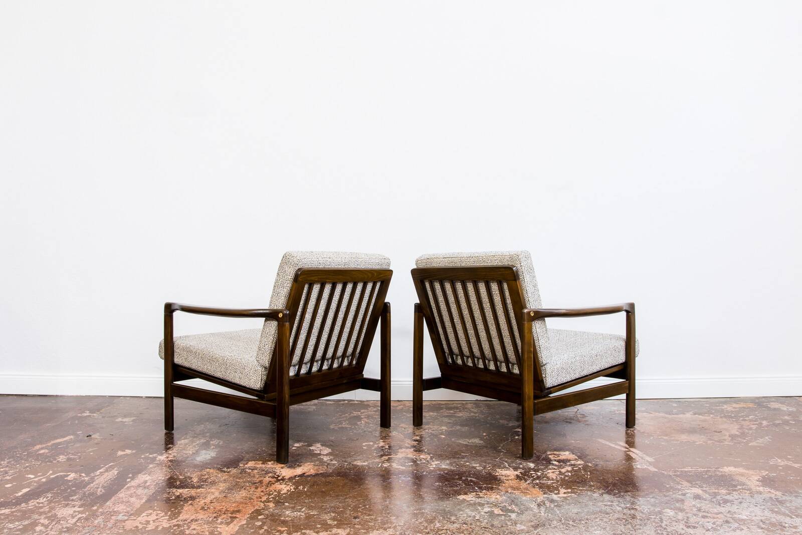 Mid Century Armchairs By Zenon Bączyk, 1960's, Set Of 2