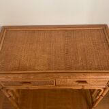 Vintage rattan dressing table